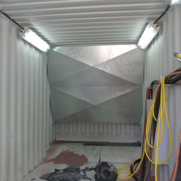 Portable Shipping Container Blast Room » Abrasive Sand Blasting Spray ...