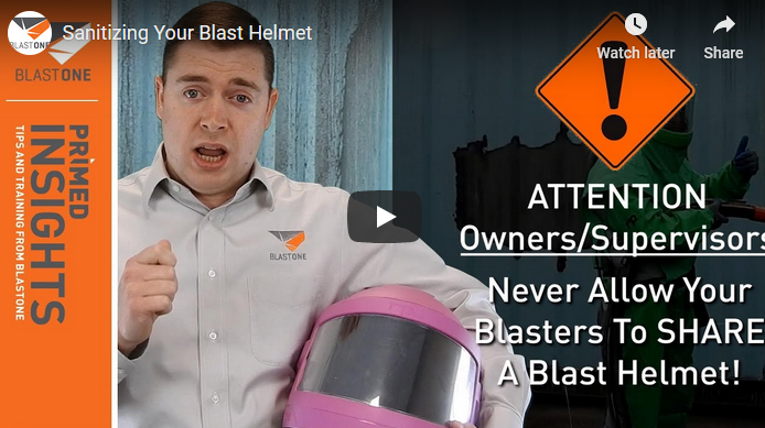 Sanitise Your Blast Helmet Abrasive Sand Blasting Spray Equipment