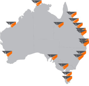 GMA Garnet Warehouses Australia Map