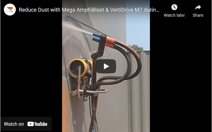 Reduce Dust with Mega AmphiBlast VertiDrive M7