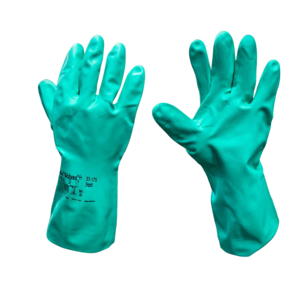 Solvex / AlphaTec 37-175 Flock-Lined nitrile gloves