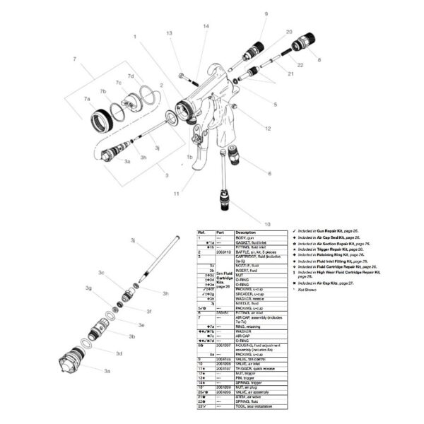 Graco Stellair Repair Kits